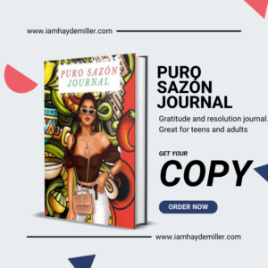 This latin flare theme journal with vibrant colors called Puro Sazón journal