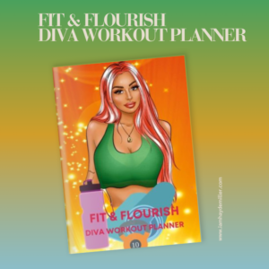The simple on the go orange and green fitness book planner