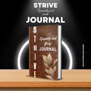 Brown an white hardcover sympathy journal