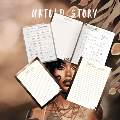 untold story journal with guided prompts and self-care